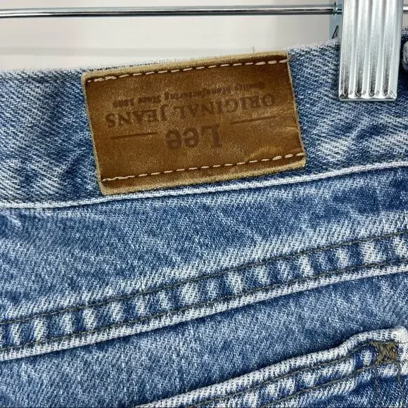 RARE Upside Down Label Vintage Lee Mom 90s Jeans 24" Waist - Picture 2 of 16
